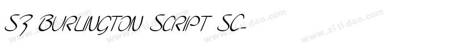 SF Burlington Script SC字体转换